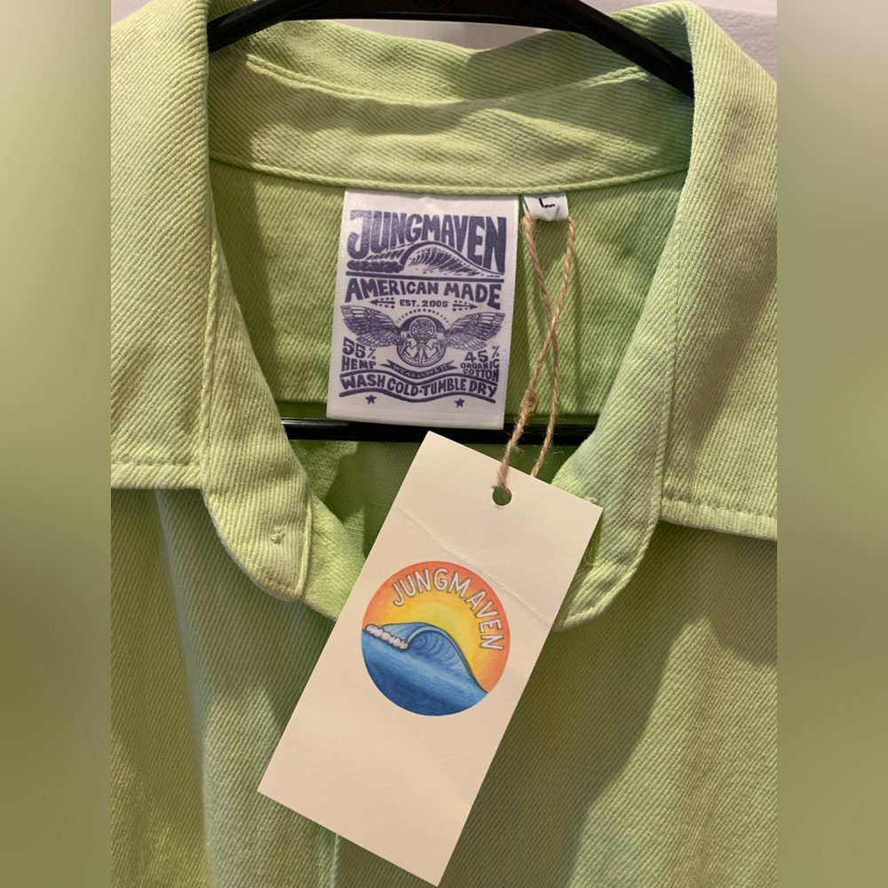 Jungmaven limelight Topanga Jacket size L -new with tags
